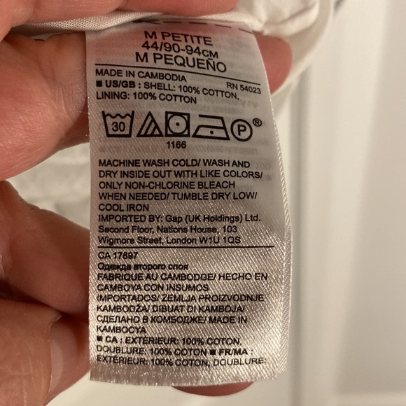 BANANA REPUBLIC -  square neck polka dot dress size medium(petite) cotton blend - Picture 8 of 8